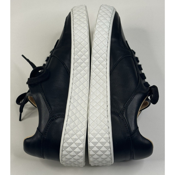 Bruno Magli Paola Womens Platform Sneaker Black Leather Size 8M New $198 - Picture 6 of 10